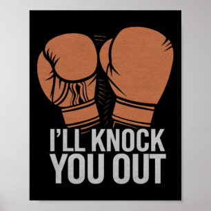 Poster Engraçado Boxer Você Tira Luvas Que Eu Vou Saber