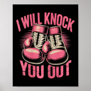 Poster Engraçado Boxer Você Tira Luvas Que Eu Vou Saber