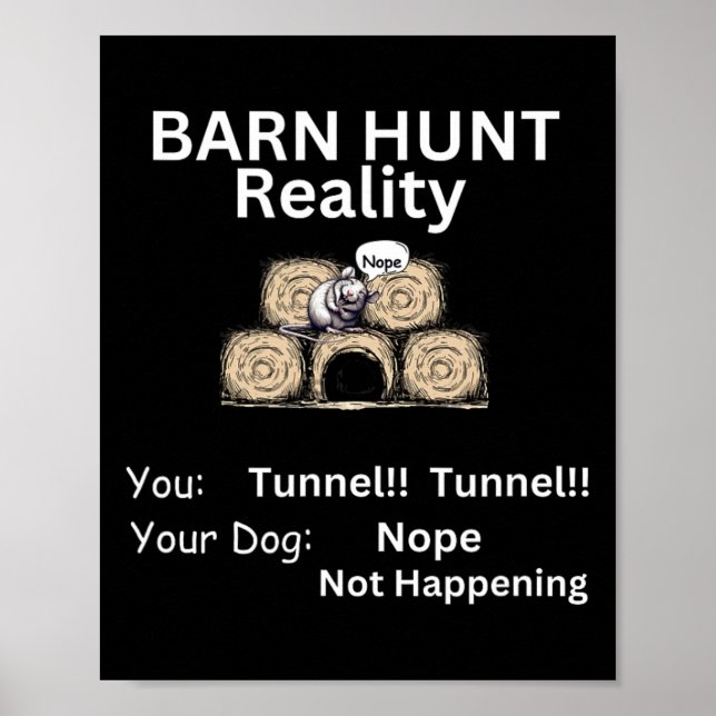 Poster Engraçado Byrn Hunt - A Realidade Do Túnel Não Est (Frente)
