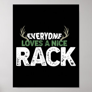 Poster Engraçado Caçando Bons Rack-Antlers Deer Hunter Hu