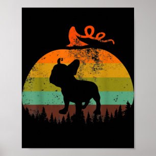 Poster Engraçado Cachorro-Grande Francês Pumpkin Figuri