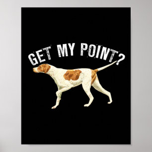 Poster Engraçado Cachorro Pôr Meu Cachorro Pássaro Dando