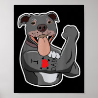 Engraçado Cachorro Touro Adoro Tatuagem Pai Amante
