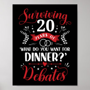 Poster Engraçado Casado Casal Ele Ou A 20 Anni Casando