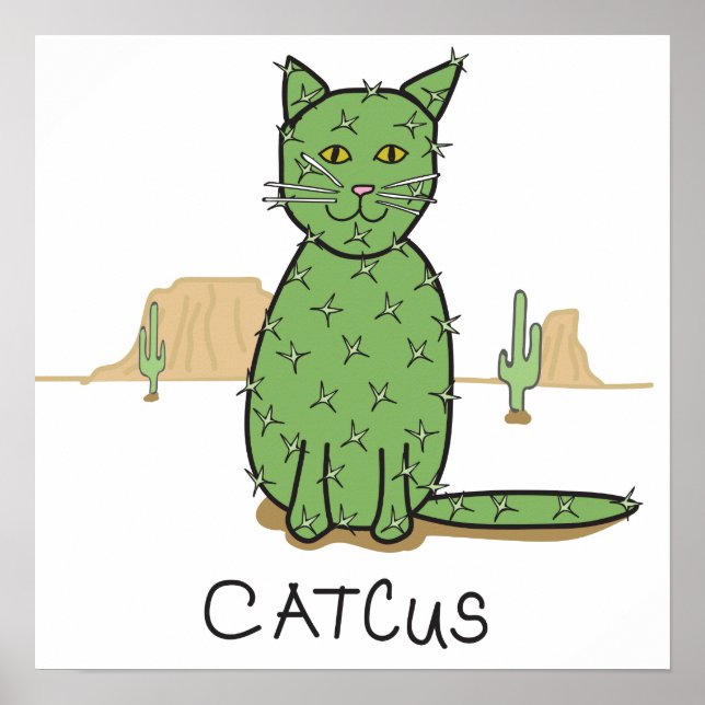 Pôster Engraçado "Catcus" Cactus Drake (Frente)