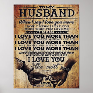 Poster Engraçado Cita Marido Presente Para O Seu Homem