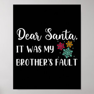 Poster Engraçado Citação de Natal Caros Papais noeis Era