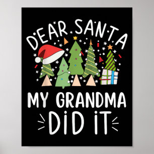 Poster Engraçado Citação de Natal Dizendo Caros Papais no