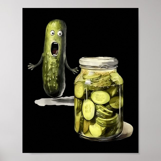Poster Engraçado Ckle Surpreende Um Cuber E Um Jar De Ck  (Frente)