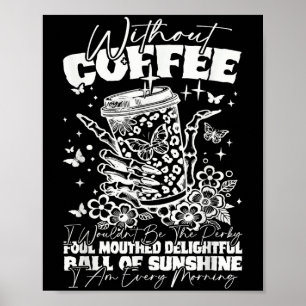 Poster Engraçado Coffee Cote Cote Cote Quote Personalidad