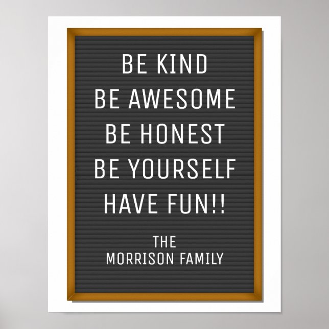 Poster Engraçado Conselho Carta De Sentido Seu Texto Pers (Frente)