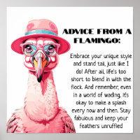 Engraçado conselho de A Flamingo