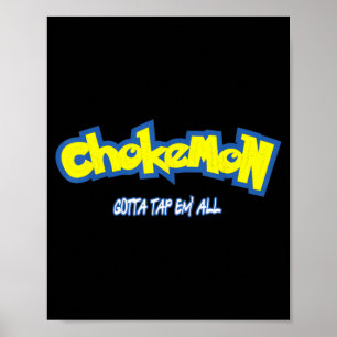 Poster Engraçado Cute Chokemon Jiu Jitsu