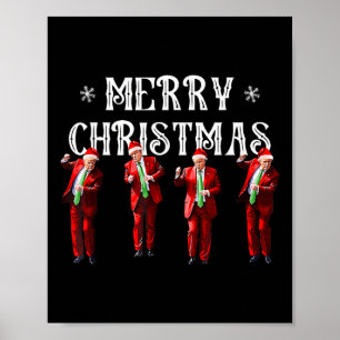 Poster Engraçado Dança Papai Noel Natal Pajam