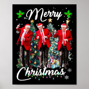 Poster Engraçado Dança Papai Noel Natal Pajam