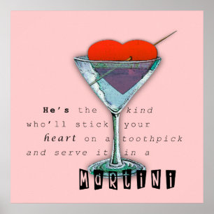Poster engraçado das citações de Martini