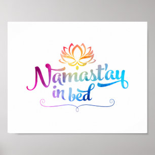 Poster engraçado das citações de Namaste