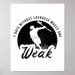 Poster Engraçado De Lacrosse Para Um Esporte Que Ama Lacr