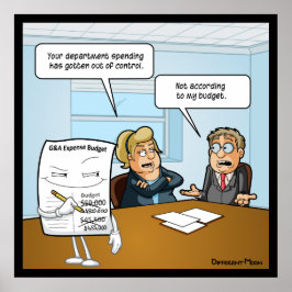 Poster Engraçado de Orçamento Engraçado