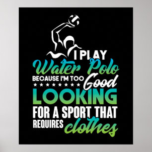 Poster Engraçado de Polo Água