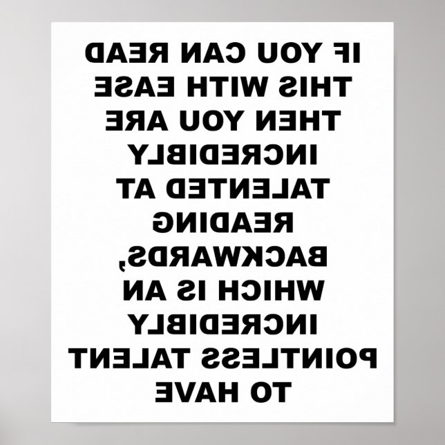 Poster Engraçado de Skill Retroativo (Frente)