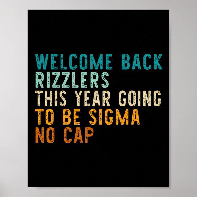 Poster Engraçado De Volta À Escola Professora Do Ensino M (Frente)