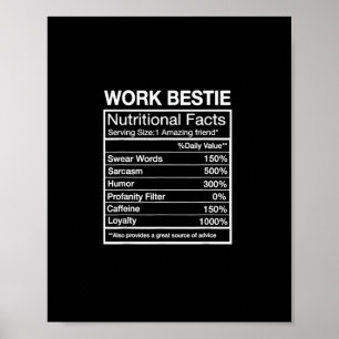 Poster Engraçado Definição de Bestis de Trabalho, Hilario