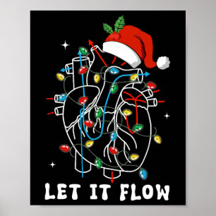 Poster Engraçado Deixar Fluir Anatomia Cardíaca Enfermeir