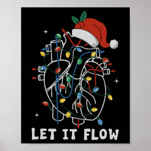 Poster Engraçado Deixar Fluir Anatomia Cardíaca Enfermeir