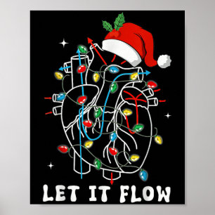 Poster Engraçado Deixar Fluir Anatomia Cardíaca Enfermeir