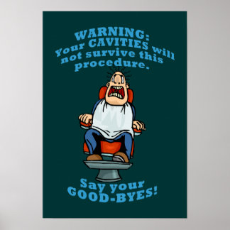 Poster Engraçado Dentist Office Wall Art