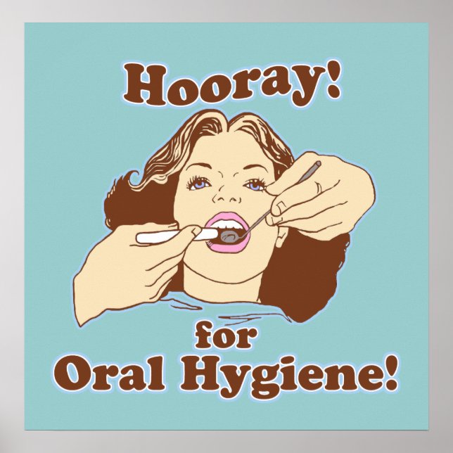 Poster Engraçado Dentista Dental Office (Frente)