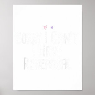 Poster Engraçado, desculpa não poder ensaiar