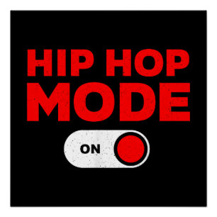 Pôster Engraçado Design de Hip Hop para Homens Homens 90 