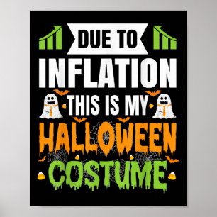 Poster Engraçado Devido À Inflação Este É O Meu Costum De
