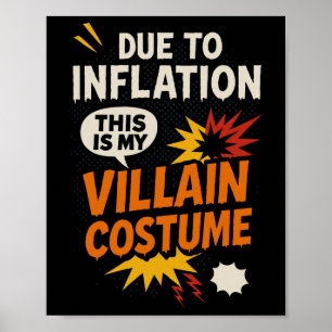 Poster Engraçado Devido À Inflação Este É O Meu Hallowee 