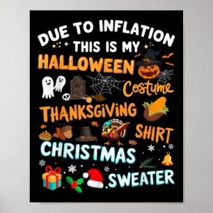 Poster Engraçado Devido À Inflação Este É O Natal Do Dia