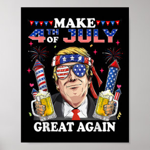 Poster Engraçado Dia da Independência Do Trump Torne 4 De