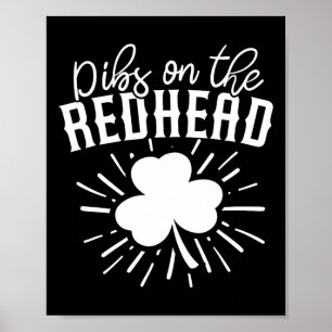 Poster Engraçado Dia de São Patrício Irlandês Shamrock Di