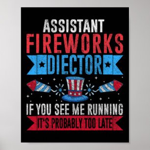 Poster Engraçado Diretor de fogos de artifício que eu dir