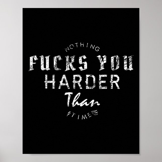 Poster Engraçado Dizer Motivação (Frente)