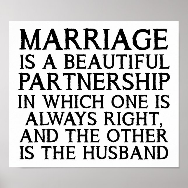 Poster Engraçado do Argumento do casamento (Frente)