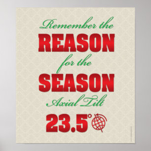 Poster engraçado do solstício de inverno