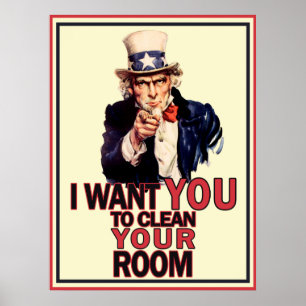 Poster engraçado do tio Sam