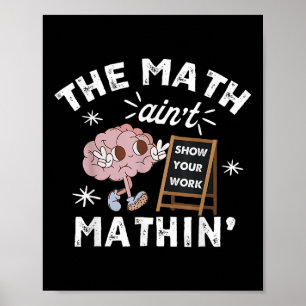 Poster Engraçado, Dona Matemática, Mostra O Seu tapete De