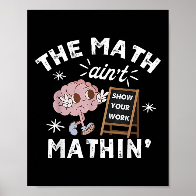 Poster Engraçado, Dona Matemática, Mostra O Seu tapete De (Frente)