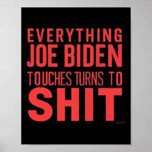 Poster Engraçado Donald Trump 2024 Tudo que Joe Biden Toq