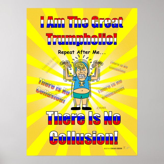Poster Engraçado Donald Trump O Excelente Trumpholio Do P (Frente)