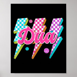 Poster Engraçado Dua Lightning Bolt Verificado Eu Adoro D