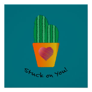 Pôster Engraçado Em Cactus